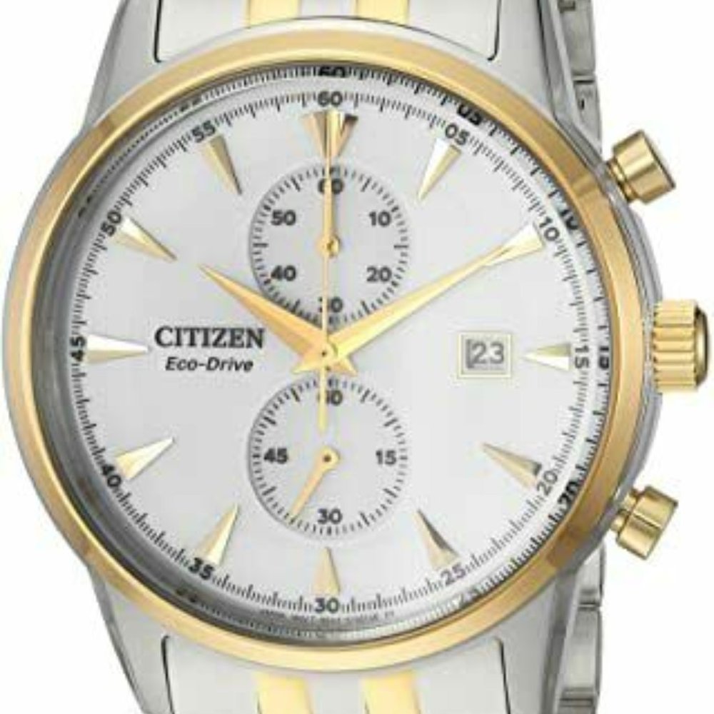 Citizen Gold Eco Chronograph 43mm Watch w/ box